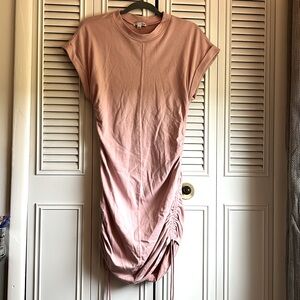 Fashion Nova ruched t-shirt dress